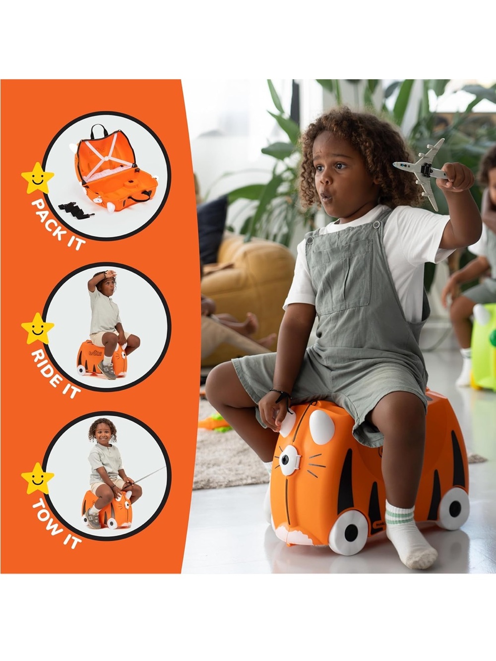 Trunki Ride-On Suitcase Orange - Picture 8 of 9